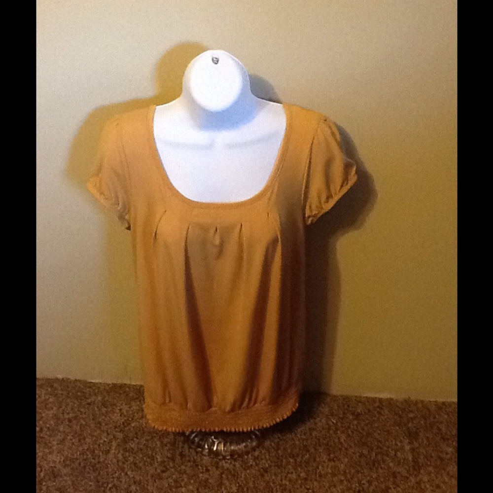 COPY - Mustard color dressy top